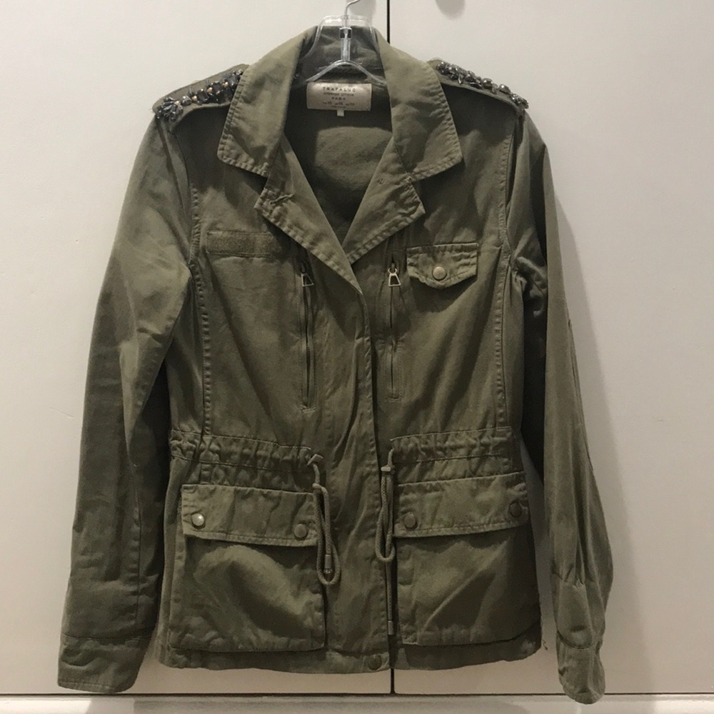 Zara Utility Jacket With Embellishments